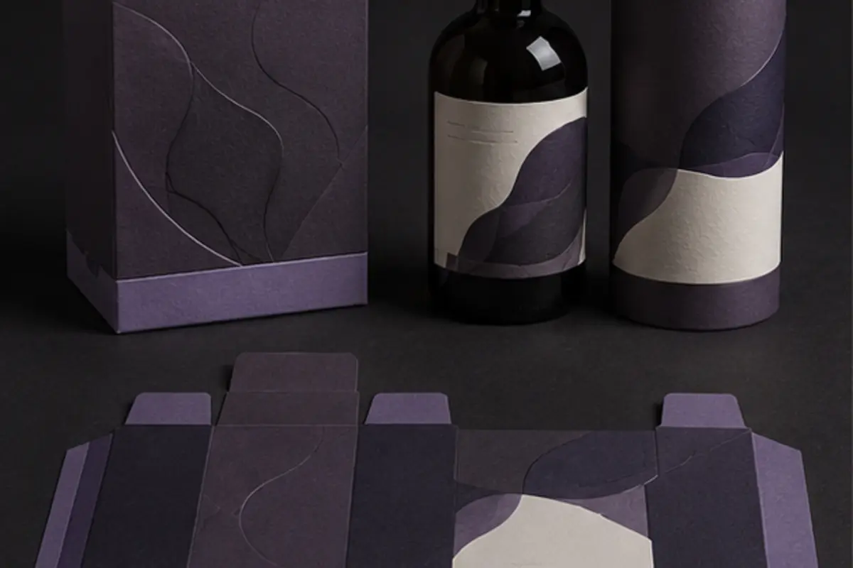Visuellt koncept som visar förpackningsdesign