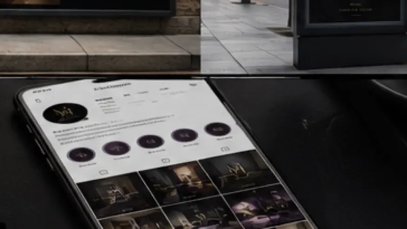 Professionellt exempel på Instagram-design